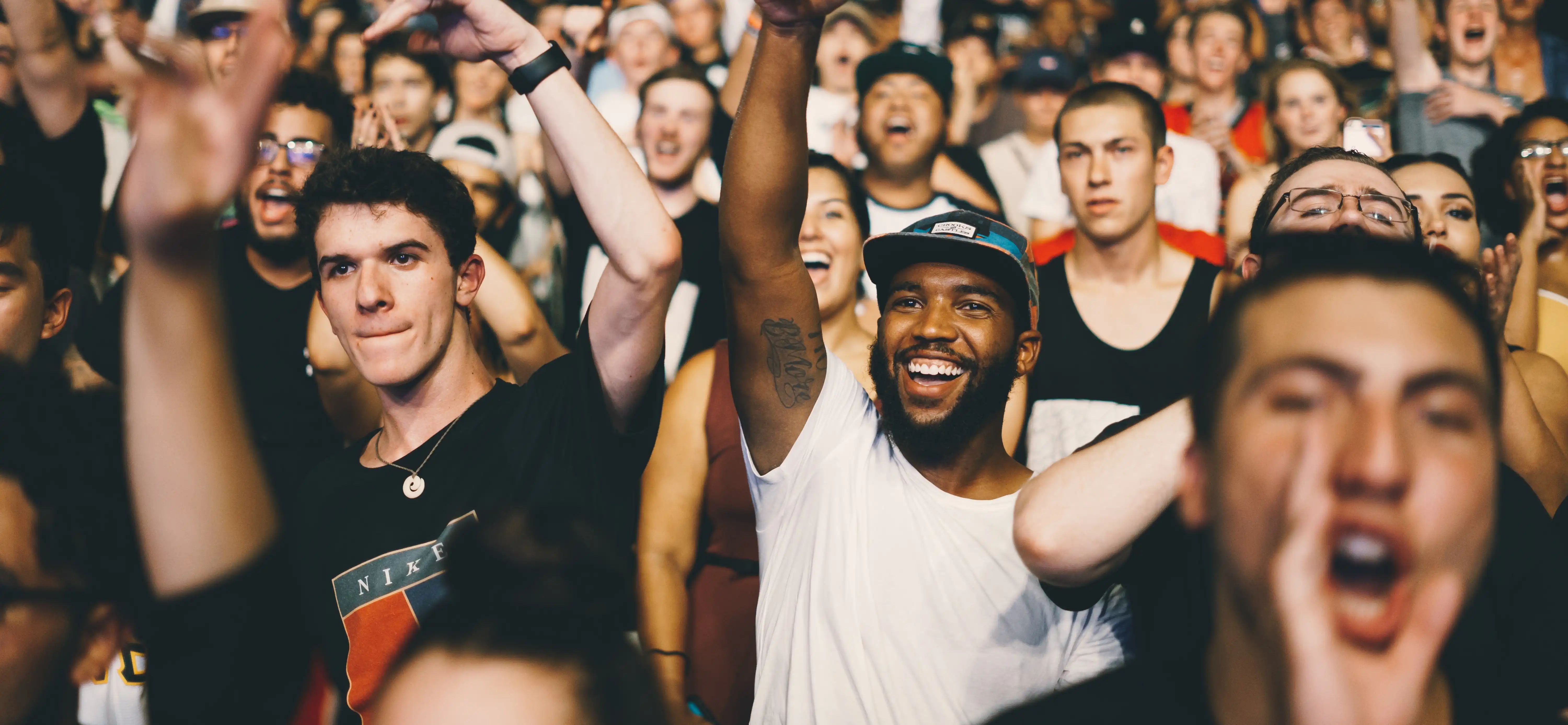 Photo de spectateurs d'un concert